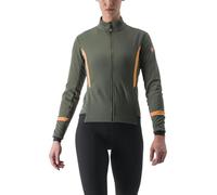 Castelli Dinamica 2 Gore-tex Infinium™ Windstopper® Jacket Vert M Femme Military Green / Melon