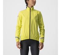 Veste fine imperméable Castelli Emergency 2 jaune brillant femme - S