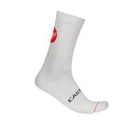 CASTELLI Entrata 18 Chaussettes de cyclisme résistantes à l'humidité avec soutien du milieu du pied pour un confort tout au long de la journée pour homme et femme