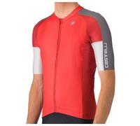 Maillot Castelli Entrata 6 manche courte rouge gris - M