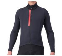 Maillot Castelli Entrata Thermal manche longue noir clair rouge - L