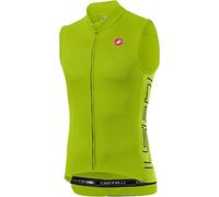 castelli Entrata V Sleeveless T-Shirt Homme, Chartreuse, XS
