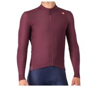 Castelli Espresso Thermal Long Sleeve Jersey Rouge S Homme Deep Bordeaux / Persian Red