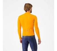 Castelli - Espresso Thermal Jersey - Maillot vélo homme Vivid Orange / Dark Gray - M
