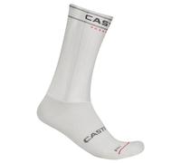 Chaussettes Castelli Fast Feet 4 Rosso Corsa blanc - L-XL