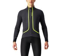 Veste manches longues castelli flight air gris fonce jaune fluo