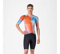 Castelli - Free Sanremo 3 Suit Short Sleeve - Trifonction homme Paprika / Winter Sky-Black - M