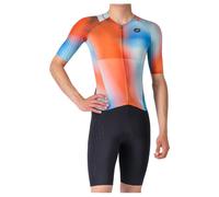 Combinaison Castelli Free San Remo 3 Manches Courtes Orange Bleu, Taille L