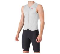 Trifonction Castelli Free San Remo 3 Rosso Corsa sans manches blanc - L