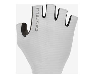 Castelli Gants mi-doigts Espresso blanc