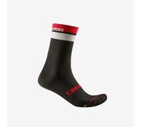 Castelli - Gara Thermal 18 Sock - Chaussettes vélo Black / White / Red - L/XL
