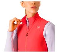 Gilet coupe-vent Castelli Espresso rouge brillant femme - XS
