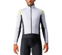 CASTELLI Homme Alpha Ros 2 Light Jacket, Silver Gray/Chartreuse-Dark gr, S EU