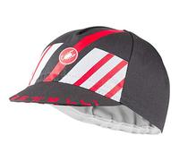 CASTELLI Homme Hors Categorie Cap Casquette, Dark Gray/Red, Taille unique EU