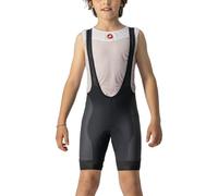 CASTELLI JR Compétition Bibshort, Short de Cyclisme avec Bretelles pour Enfants, Confortable et Respirant