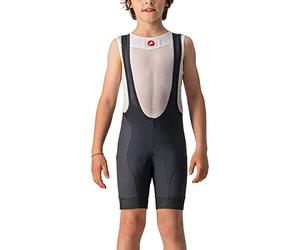 CASTELLI JR Compétition Bibshort, Short de Cyclisme avec Bretelles pour Enfants, Confortable et Respirant