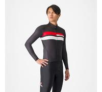 Castelli - Lineare Jersey - Maillot vélo manches longues homme Light Black / Red Cts / White - S