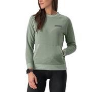 CASTELLI Logo W Sweatshirt pour Femme, Sweat avec Logo, Confortable et Respirant, idéal pour l'entraînement et Les Loisirs