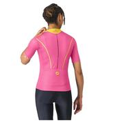 Castelli – Maillot vélo Anima Flow manches courtes Femme Rosa Giro/Mango Mojito S
