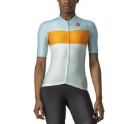 castelli Maillot Aero Pro W Sweatshirt Femme, Eau Claire/Orange Pop-sukigh, S