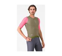 Castelli Maillot Corretto S/S vert/rouge