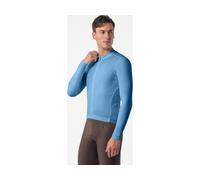 Castelli Maillot Espresso Thermal 2 L/S bleue