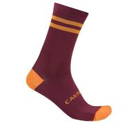 Castelli - Originale 18 Sock - Chaussettes de cyclisme - EU 36-39 - deep bordeaux / vivid orange