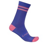 Castelli - Originale 18 Sock - Chaussettes de cyclisme - EU 44-47 - ultraviolet / rosa giro