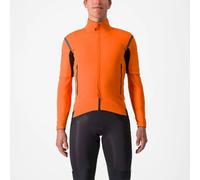 Castelli - Perfetto RoS 2 Convertible Jacket - Coupe-vent vélo homme Red Orange / Dark Gray - M