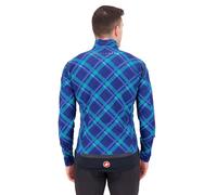 Castelli Perfetto Ros Gore-tex Infinium™ Windstopper® Jacket Bleu L Homme Ocean Blue / Malachite Green Plaid