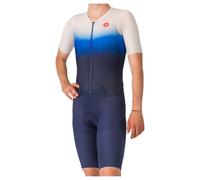 Trifonction Castelli PR2 Rosso Corsa manches courtes blanc bleu marine - L