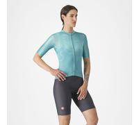 Castelli - Prima 2 DT Bibshort - Cuissard court vélo femme Dark Gray / Pool Blue - S