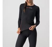 Maillot de corps Castelli Prosecco Tech Rosso Corsa manche longue noir femme - XL