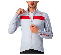 CASTELLI Pur 3 Jersey FZ, Silver Grey/Red Reflex, XL