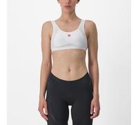 CASTELLI 4518550 Rosso Corsa Bra Women's Sports Bra White Black S