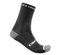 Chaussettes Castelli Pro 15 Rosso Corsa noir - L-XL
