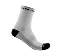 Paire de chaussettes femme castelli rosso corsa 11 noir blanc