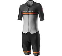 castelli Sanremo 4.0 Speed Suit Collant de Corps Homme, Silver Gray, XXL