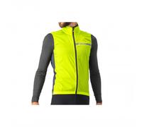 Gilet coupe-vent Castelli Squadra Stretch vert lime électrique gris - L