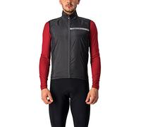 Castelli - Gilet de vélo homme Squadra Stretch - coupe-vent - Noir/Gris - XL