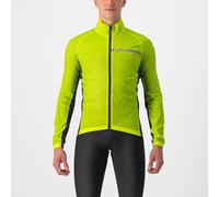Veste fine coupe-vent Castelli Squadra Stretch vert lime électrique gris - XL
