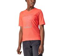 CASTELLI T-Shirt pour Femme Trail Tech W, Coral Flash, S