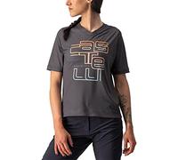 CASTELLI T-Shirt Trail Tech W pour Femme, Darkgray, S, Gris foncé., S