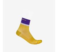 Castelli - Tonal Logo 12 Sock - Chaussettes vélo femme Mango Mojito / Ultraviolet-Purpl - S/M