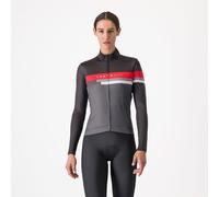 Castelli - Tornare Jersey - Maillot vélo manches longues femme Dark Gray / Black / Hibiscus - S