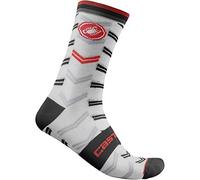 CASTELLI Transition 18 Chaussettes unisexe - Adulte 2XL blanc