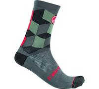 castelli Unlimited 15, Chaussettes Homme S/M Forest Gray