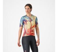 Castelli Unlimited Pro Short Sleeve Jersey Multicolore M Femme Multicolor / Green / Orange