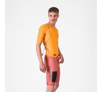 Castelli - Unlimited Speedsuit - Combinaison vélo homme Vivid Orange / Hot Sauce-Black - M