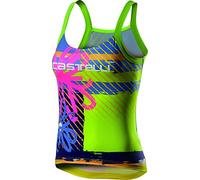 castelli UPF 0-Top T-Shirt pour Femme M Pink Fluo Flower